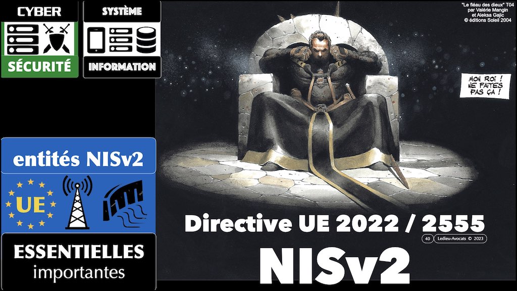 #455 NISv2 DORA cyber-sécurité entité critique ? essentielle ? importante ? financière JSSI 14 mars 2023 OSSIR © Ledieu-Avocats.040