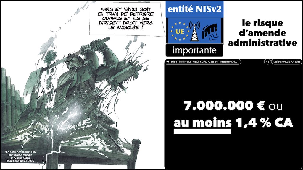 #455 NISv2 DORA cyber-sécurité entité critique ? essentielle ? importante ? financière JSSI 14 mars 2023 OSSIR © Ledieu-Avocats.044