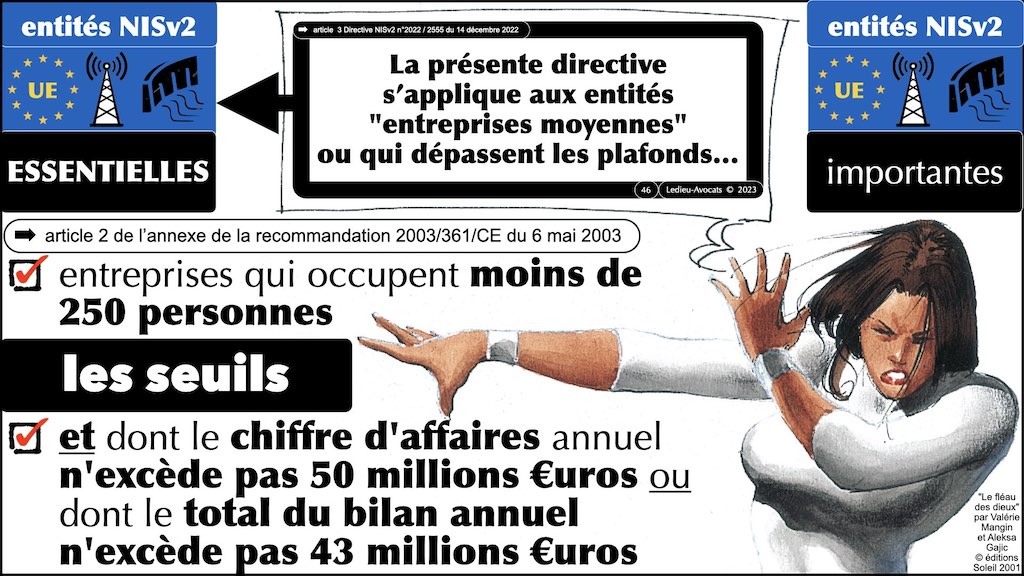 #455 NISv2 DORA cyber-sécurité entité critique ? essentielle ? importante ? financière JSSI 14 mars 2023 OSSIR © Ledieu-Avocats.046