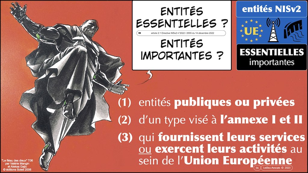 #455 NISv2 DORA cyber-sécurité entité critique ? essentielle ? importante ? financière JSSI 14 mars 2023 OSSIR © Ledieu-Avocats.056