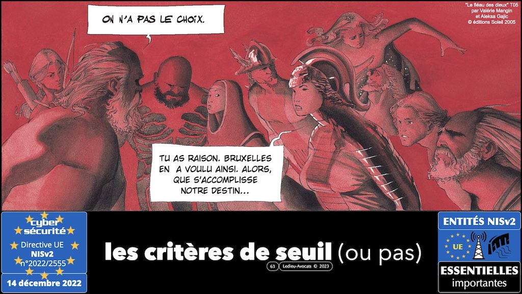#455 NISv2 DORA cyber-sécurité entité critique ? essentielle ? importante ? financière JSSI 14 mars 2023 OSSIR © Ledieu-Avocats.063