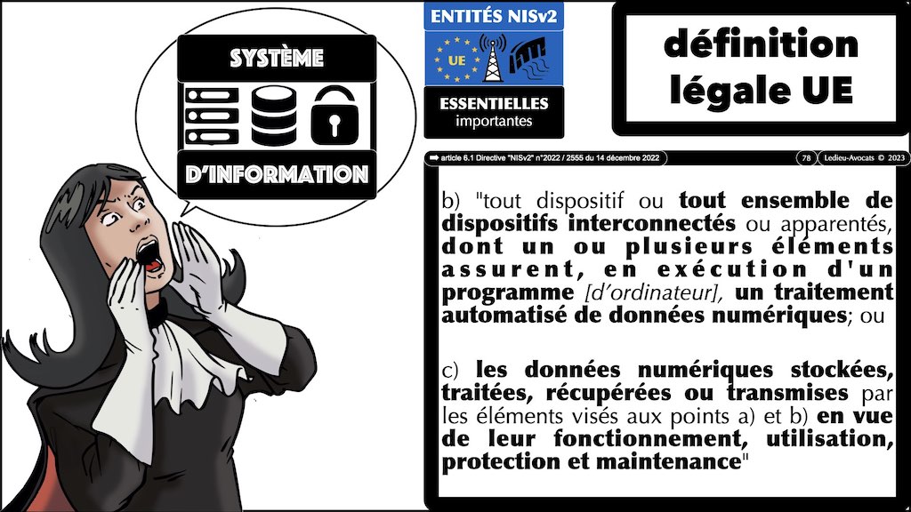 #455 NISv2 DORA cyber-sécurité entité critique ? essentielle ? importante ? financière JSSI 14 mars 2023 OSSIR © Ledieu-Avocats.078