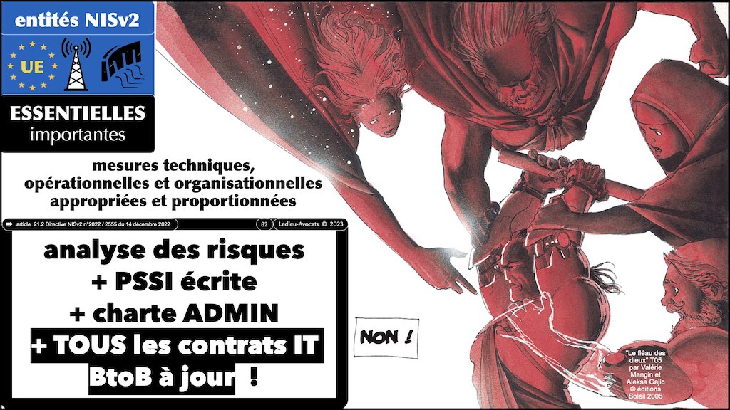 #455 NISv2 DORA cyber-sécurité entité critique ? essentielle ? importante ? financière JSSI 14 mars 2023 OSSIR © Ledieu-Avocats.082