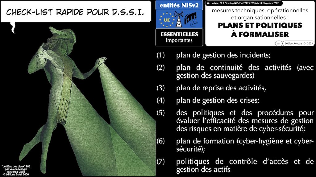 #455 NISv2 DORA cyber-sécurité entité critique ? essentielle ? importante ? financière JSSI 14 mars 2023 OSSIR © Ledieu-Avocats.084