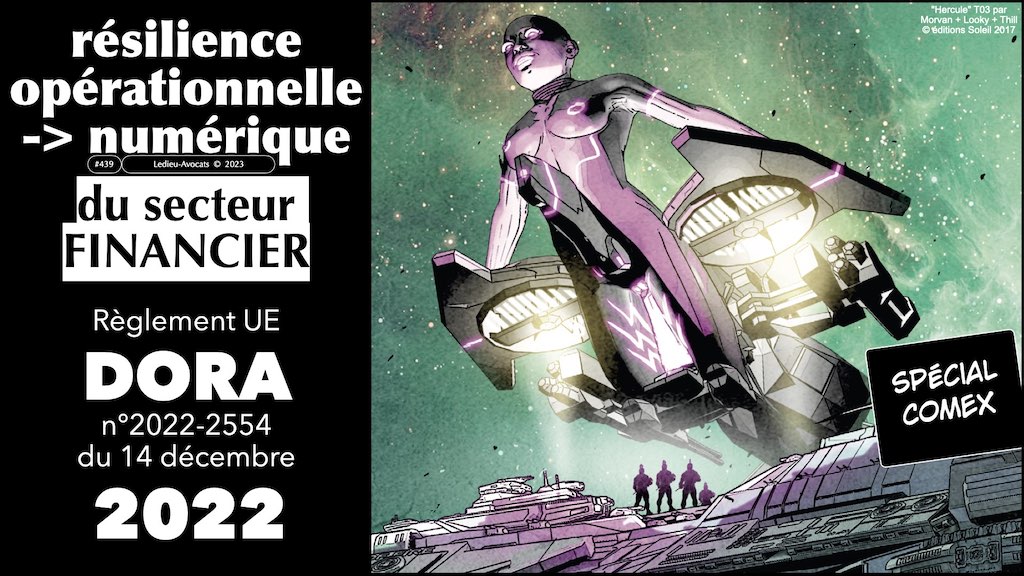 DORA entité financière entité critique essentielle importante SALON IT PARIS 2023 SYNTHESE © Ledieu-Avocats 2023