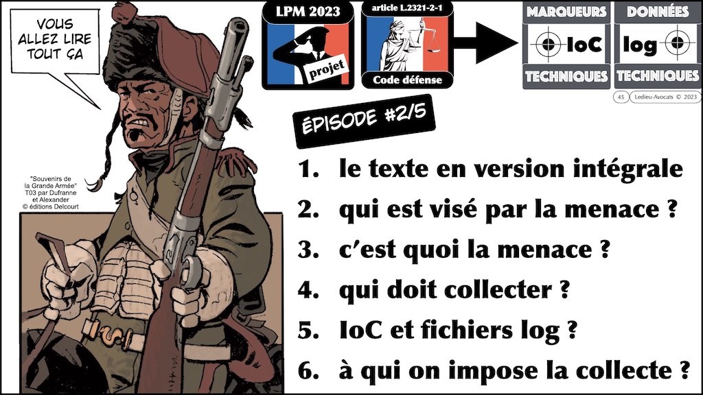 #467 projet LPM 2023 cyber sécurité #2 marqueurs techniques et données techniques © Ledieu-Avocats 18-04-2023