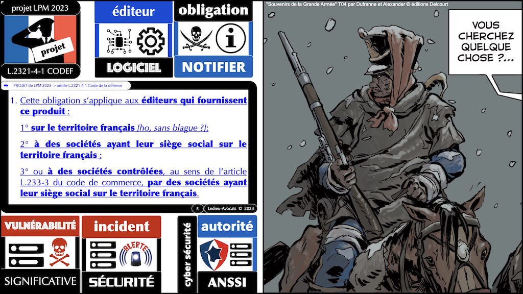 #468 OSSIR cyber sécurité projet LPM 2023 synthèse © Ledieu-Avocats 09-05-2023.005
