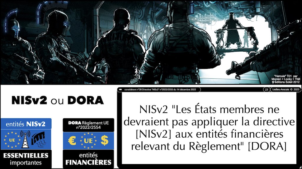 #469 DORA la cyber sécurité du secteur financier expliquée aux avocats d'affaires DORA vs NISv2 © Ledieu-Avocats 2023.jpeg.008
