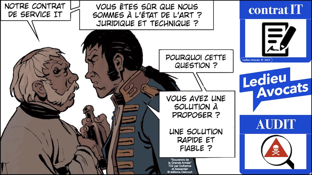 un audit gratuit - juridique et technique - de votre contrat IT ou de celui de votre prestataire IT © Ledieu-Avocats