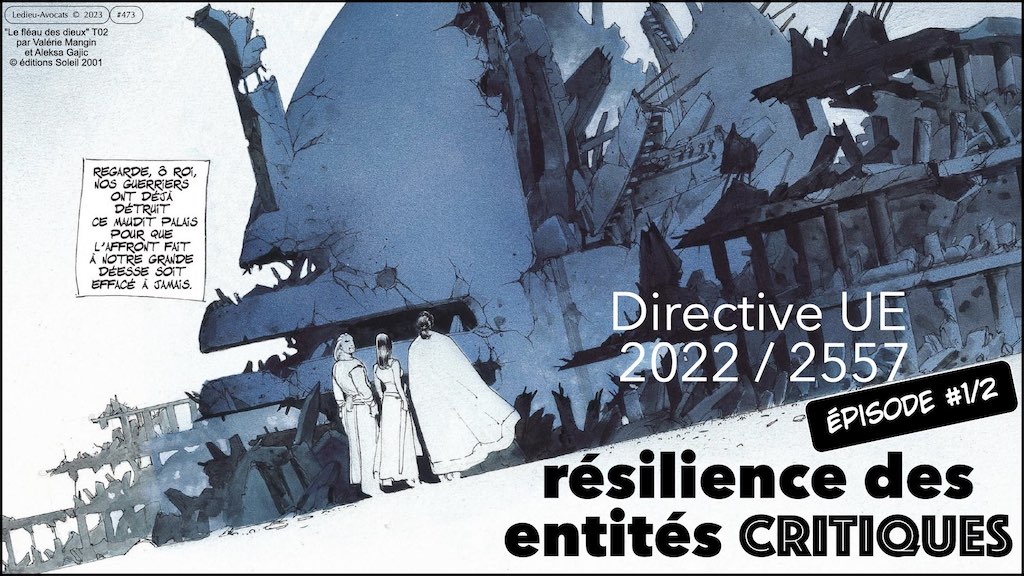 Directive UE résilience des entités CRITIQUES #1/2 : qui et pourquoi ?