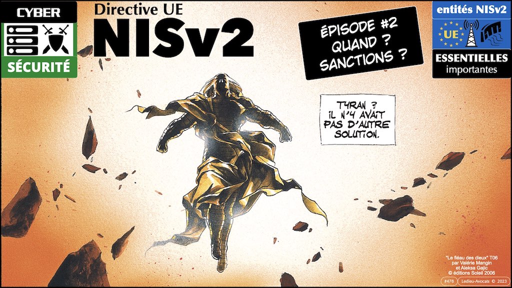 NIS2 2/6 entrée en vigueur et sanctions potentielles © Ledieu-Avocats