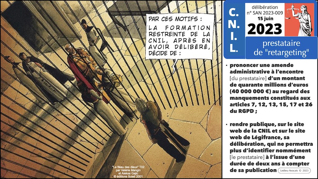 ‎CNIL délibération SAN-2023-009 du 15 juin 2023 © Ledieu-Avocats 06-2023