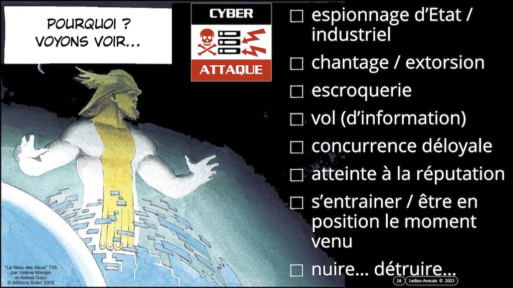 ‎#492 la cyber sécurité et le droit EN 2023 conférence TOTAL ENERGIE © Ledieu-Avocats 30-08-2023 © Ledieu-Avocats 2023.‎028