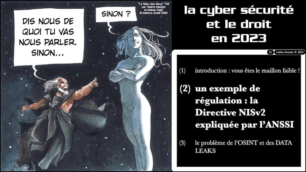 ‎#492 la cyber sécurité et le droit EN 2023 conférence TOTAL ENERGIE © Ledieu-Avocats 30-08-2023 © Ledieu-Avocats 2023.‎035