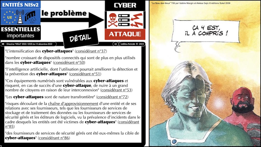 ‎#492 la cyber sécurité et le droit EN 2023 conférence TOTAL ENERGIE © Ledieu-Avocats 30-08-2023 © Ledieu-Avocats 2023.‎042