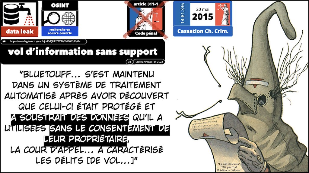 ‎#492 la cyber sécurité et le droit EN 2023 conférence TOTAL ENERGIE © Ledieu-Avocats 30-08-2023 © Ledieu-Avocats 2023.‎078
