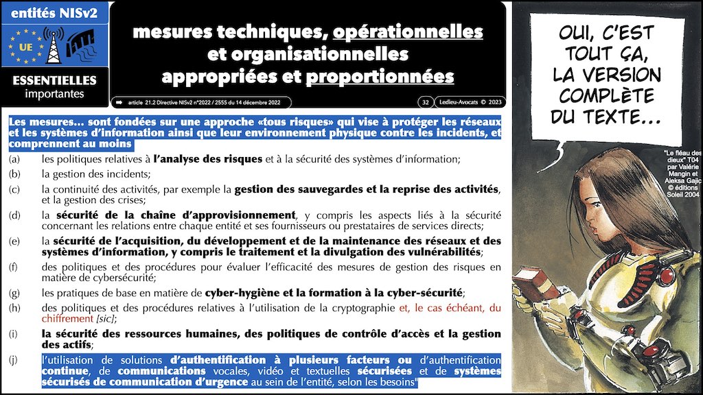 ‎#494 NISv2 ANSSI la cyber sécurité des communications électroniques CLUB UTILISATEURS THEGREENBOW 12 septembre 2023 © Ledieu-Avocats 07-09-2023.‎032