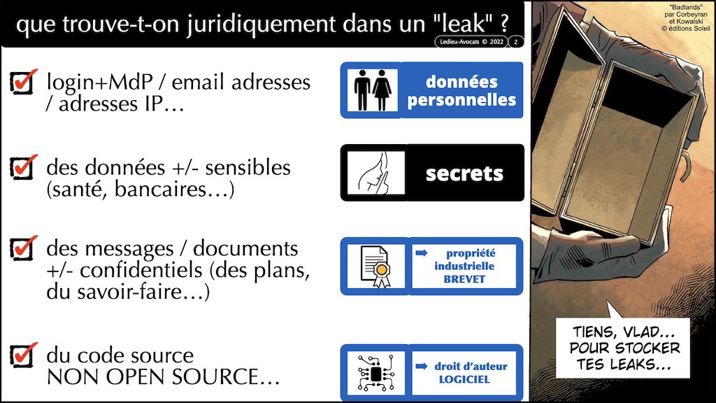 un "leak" ? une fuite de données ?