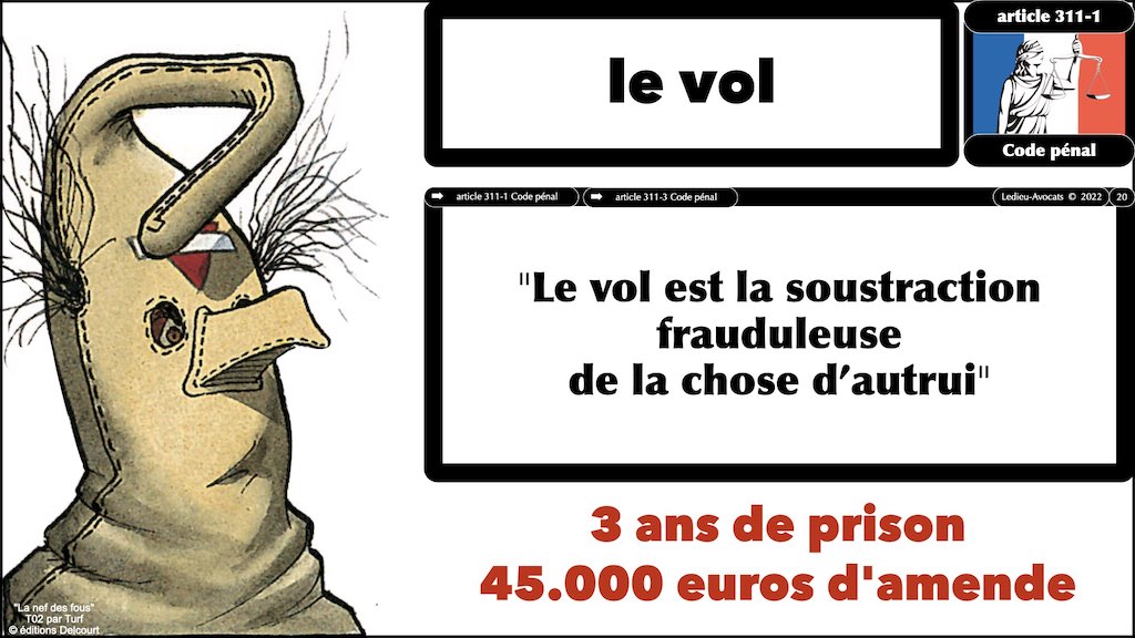 le vol article 311-1 Code pénal