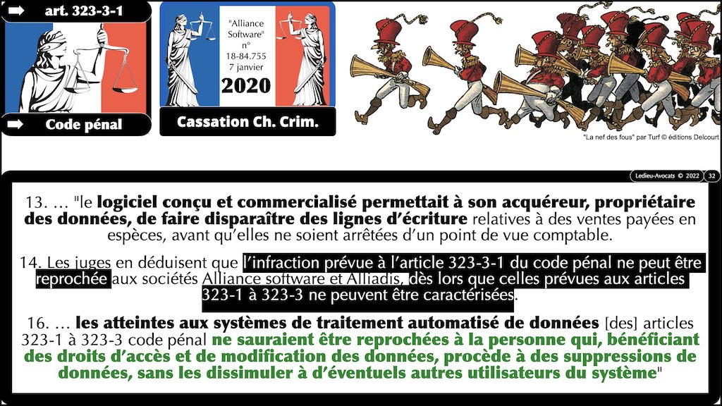 la jurisprudence de 2020 sur le délit de l'article 323-3-1 Code pénal