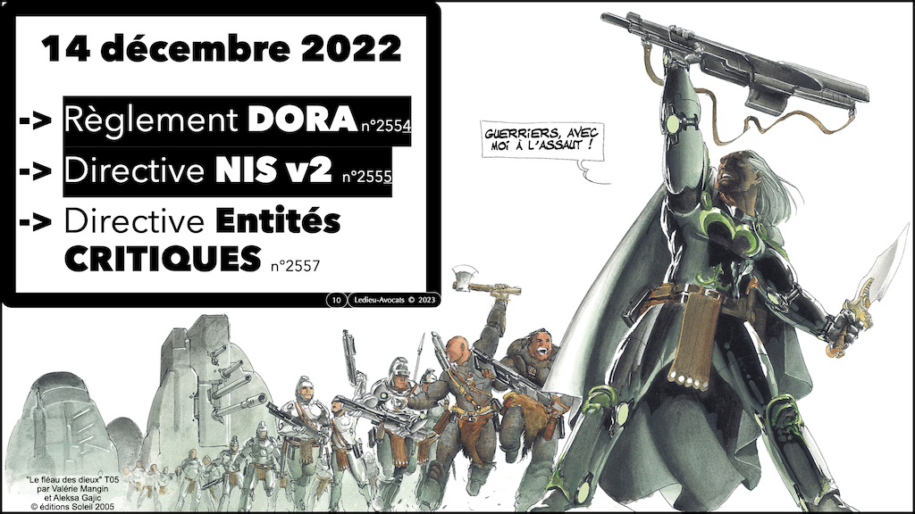 NISv2 DORA Les Assises de la cyber sécurité 2023 - THEGREENBOW l'obligation de sécurisation des communications électroniques © Ledieu-Avocats 2023