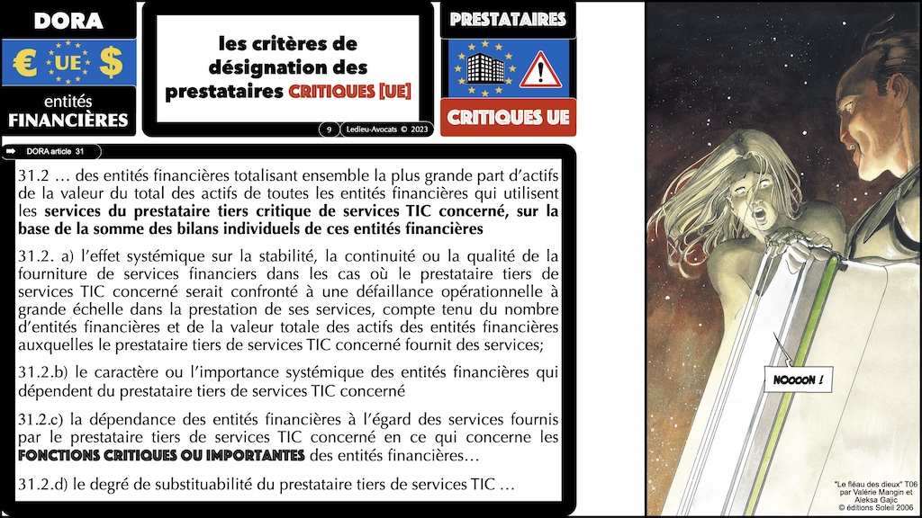#507 déchiffrer DORA #03 résilience et principe de proportionnalité les prestataires critiques UE © Ledieu-Avocats 31-10-2023.005