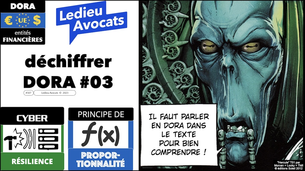 déchiffrer DORA #03 résilience (numérique) et principe de proportionnalité © Ledieu-Avocats 2023