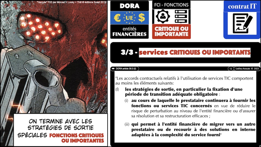 #510-2 déchiffrer DORA #04 Fonctions Cfritiques ou Importantes et contrat TIC © Ledieu-Avocats 2023.007