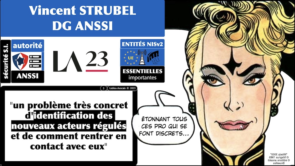 #509-3 Nisv2 expliquée sans péridurale Vincent Strubal Directeur Général ANSSI 11 octobre 2023 les Assises de la cyber sécurité © Ledieu-Avocats 03-11-2023.003