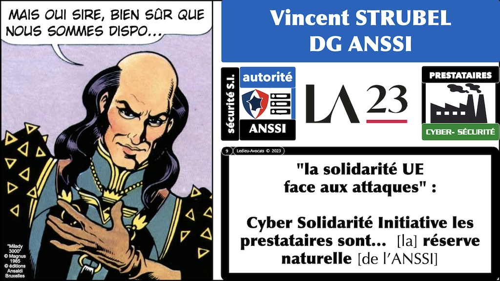 #509-3 Nisv2 expliquée sans péridurale Vincent Strubal Directeur Général ANSSI 11 octobre 2023 les Assises de la cyber sécurité © Ledieu-Avocats 03-11-2023.009