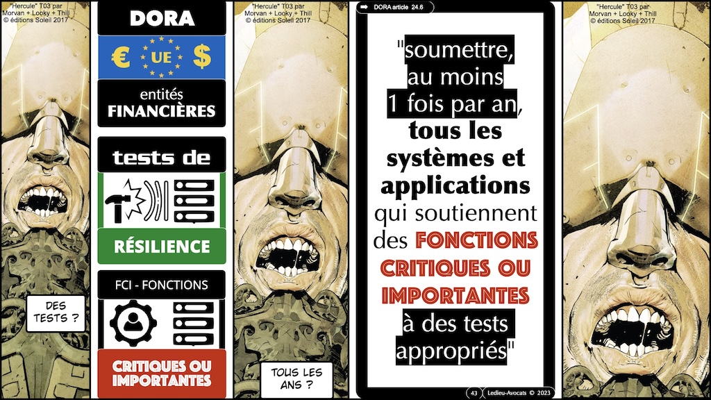 #510-3 déchiffrer DORA #04 fonctions critiques ou importantes les tests de résilience opérationnelle numérique © Ledieu-Avocats 2023.001.jpeg.043