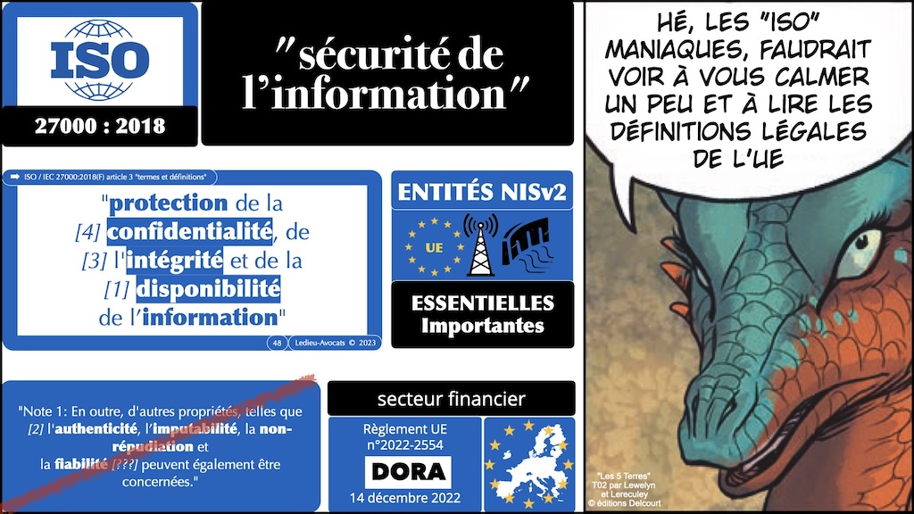 #512-2 cyber SECURITE * RESEAU * SYSTEME d'INFORMATION * NISv2 et ISO 27000 © Ledieu-Avocats 2023.048