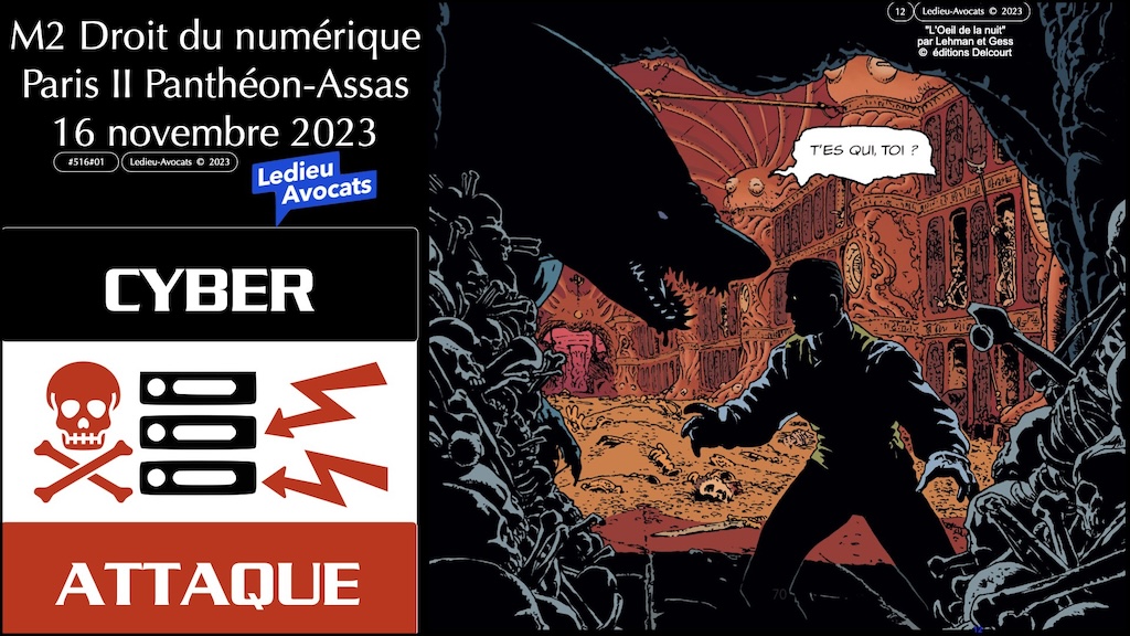 M2 droit du numérique - cycle cyber sécurité : cyber attaque ? 16 novembre 2023