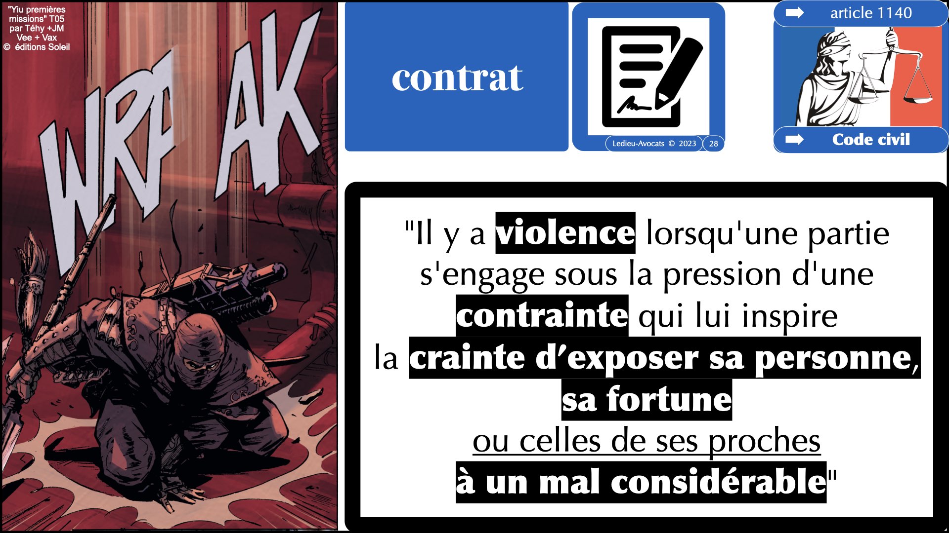 #520 M2 droit du numérique le DROIT de la violence numérique accès maintien frauduleux légitime défense action offensive © Ledieu-Avocats 22-11-2023.028