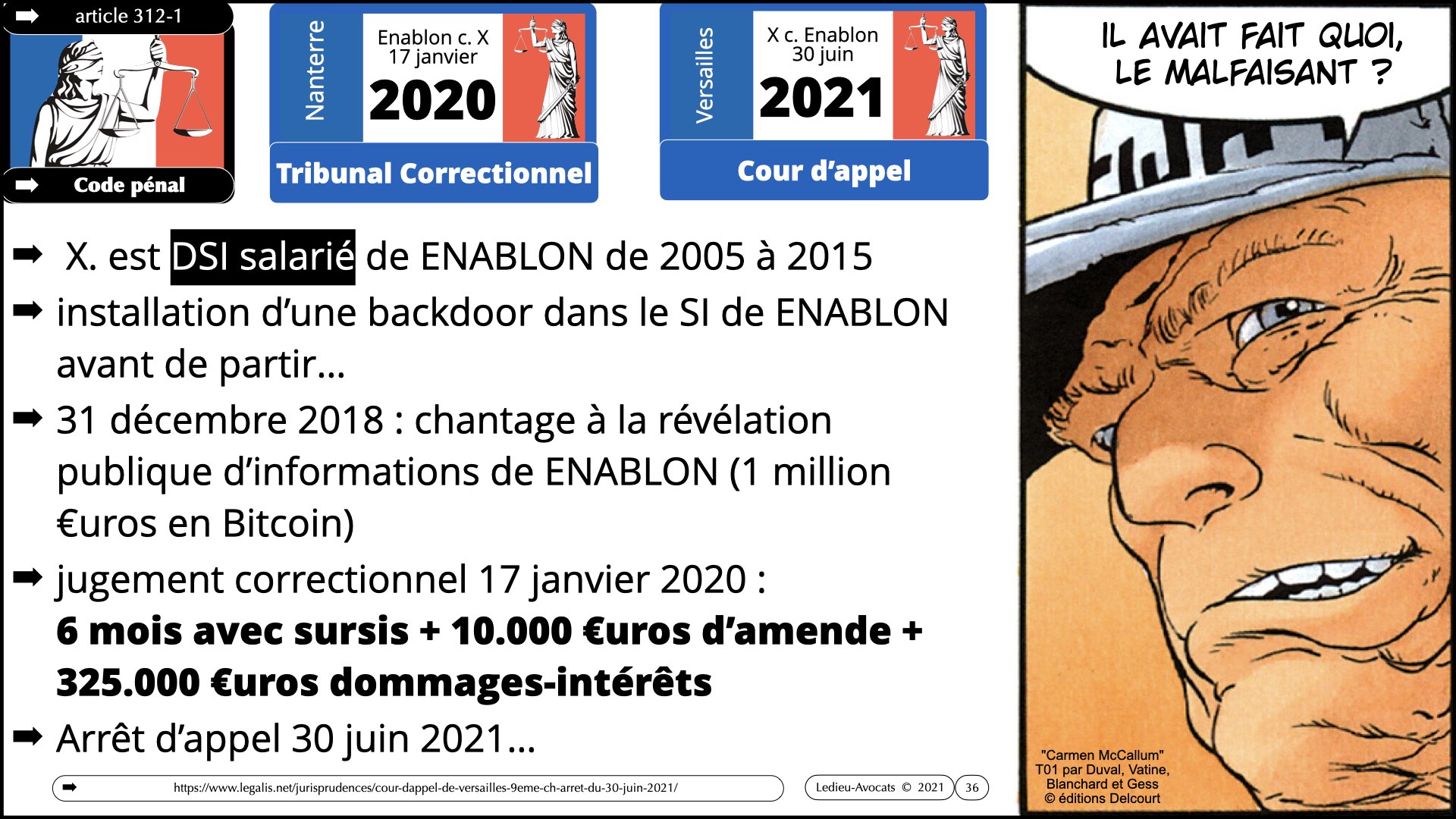#520 M2 droit du numérique le DROIT de la violence numérique accès maintien frauduleux légitime défense action offensive © Ledieu-Avocats 22-11-2023.036