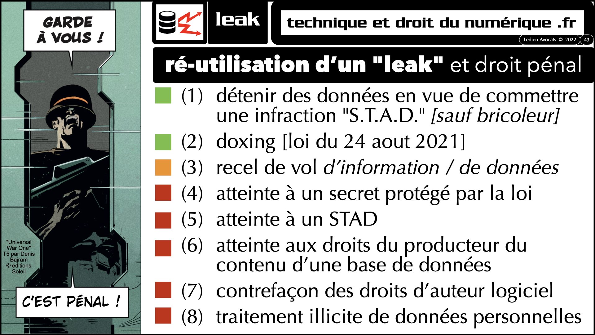#520 M2 droit du numérique le DROIT de la violence numérique accès maintien frauduleux légitime défense action offensive © Ledieu-Avocats 22-11-2023.043