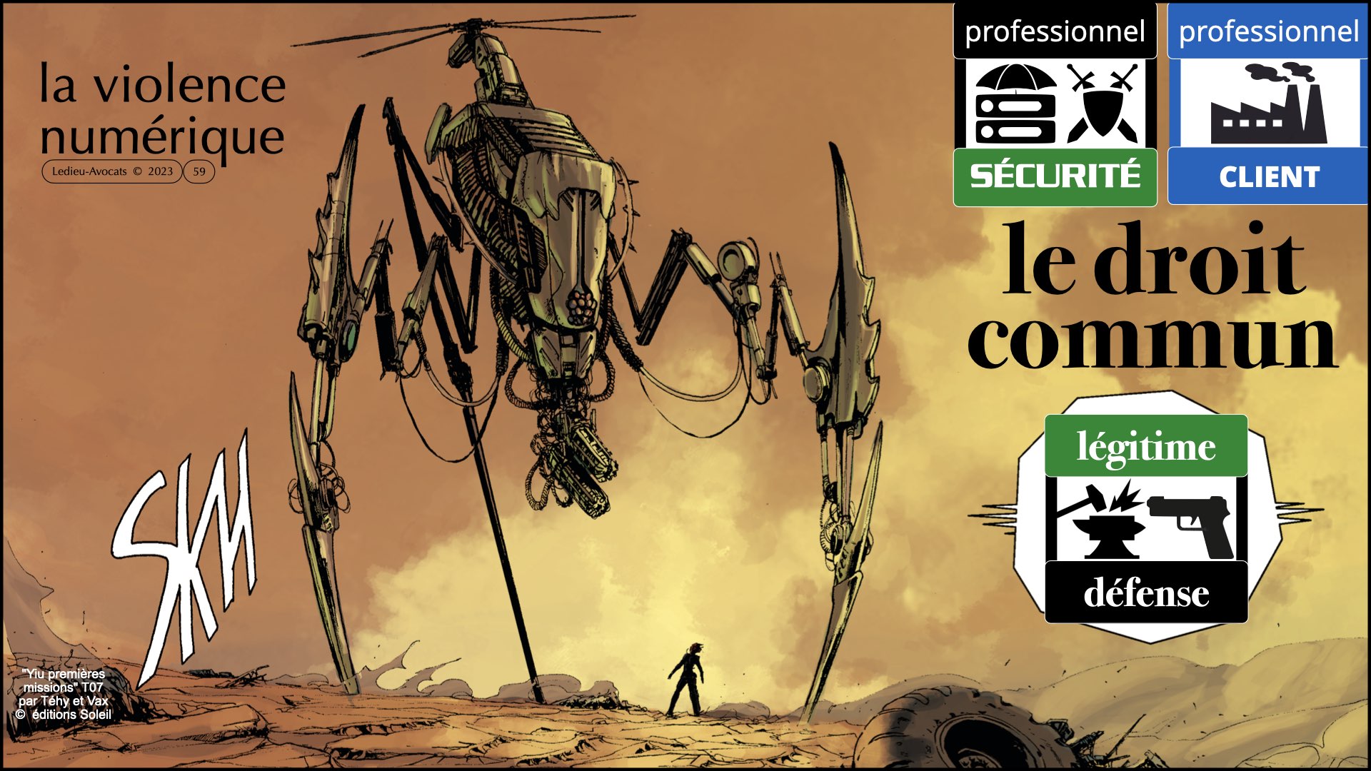 #520 M2 droit du numérique le DROIT de la violence numérique accès maintien frauduleux légitime défense action offensive © Ledieu-Avocats 22-11-2023.059