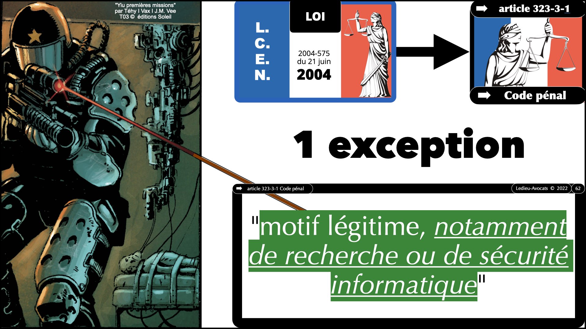 #520 M2 droit du numérique le DROIT de la violence numérique accès maintien frauduleux légitime défense action offensive © Ledieu-Avocats 22-11-2023.062