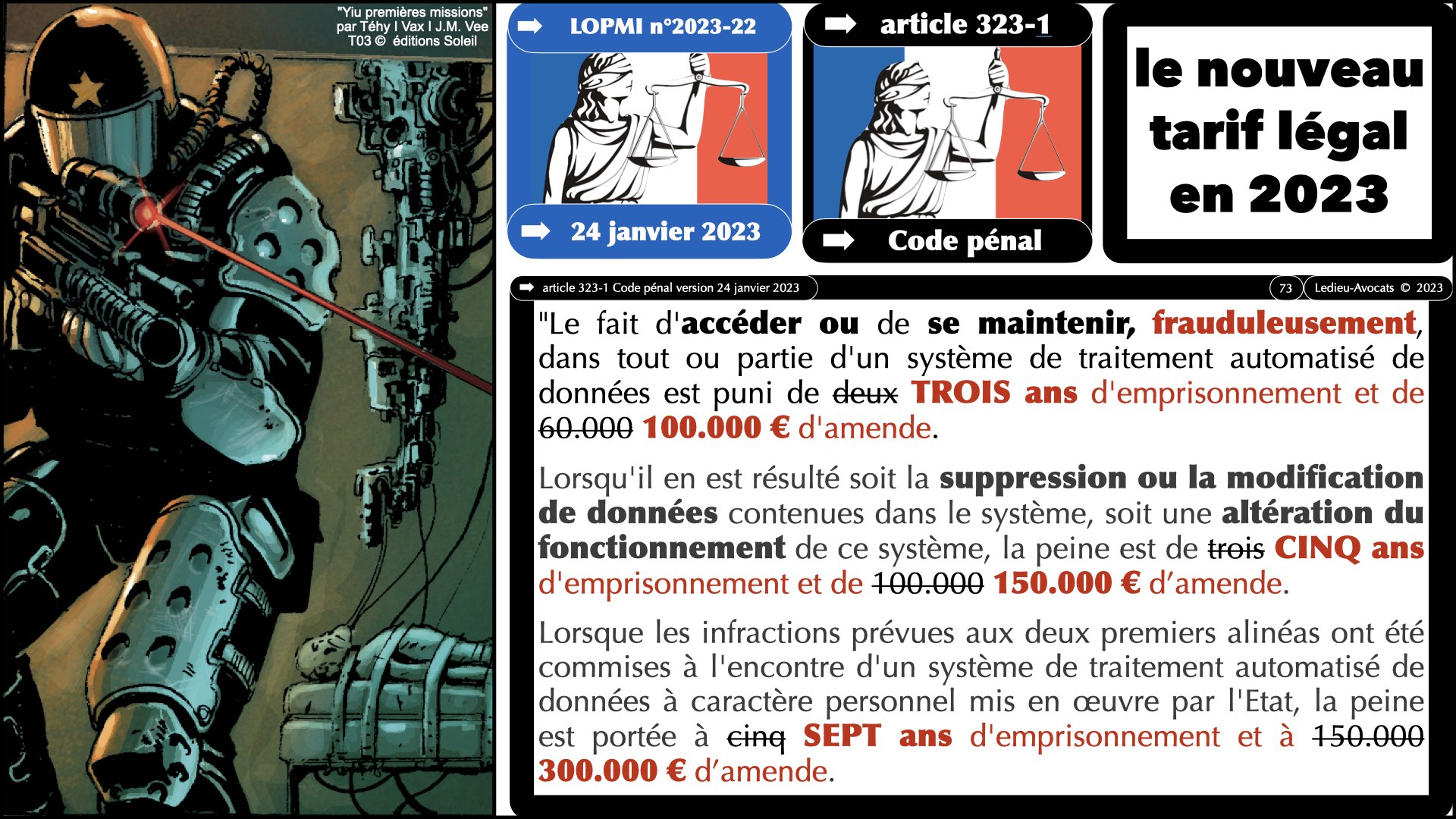#520 M2 droit du numérique le DROIT de la violence numérique accès maintien frauduleux légitime défense action offensive © Ledieu-Avocats 22-11-2023.073