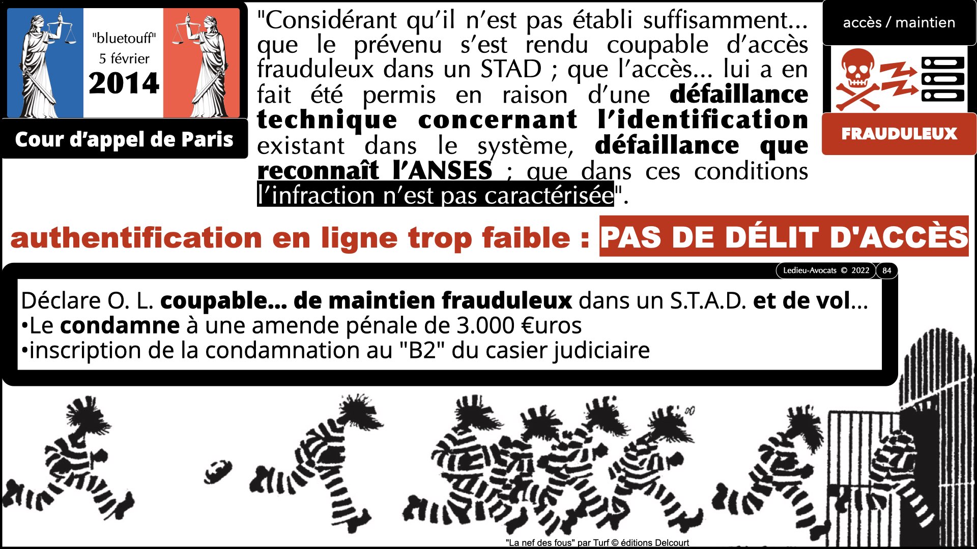 #520 M2 droit du numérique le DROIT de la violence numérique accès maintien frauduleux légitime défense action offensive © Ledieu-Avocats 22-11-2023.084