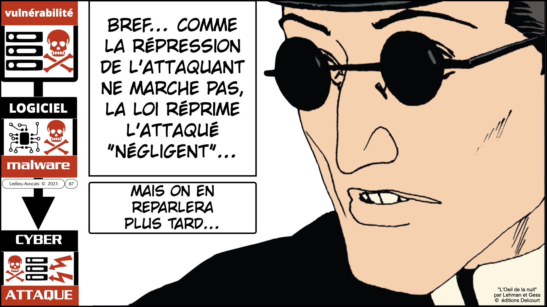 #520 M2 droit du numérique le DROIT de la violence numérique accès maintien frauduleux légitime défense action offensive © Ledieu-Avocats 22-11-2023.087