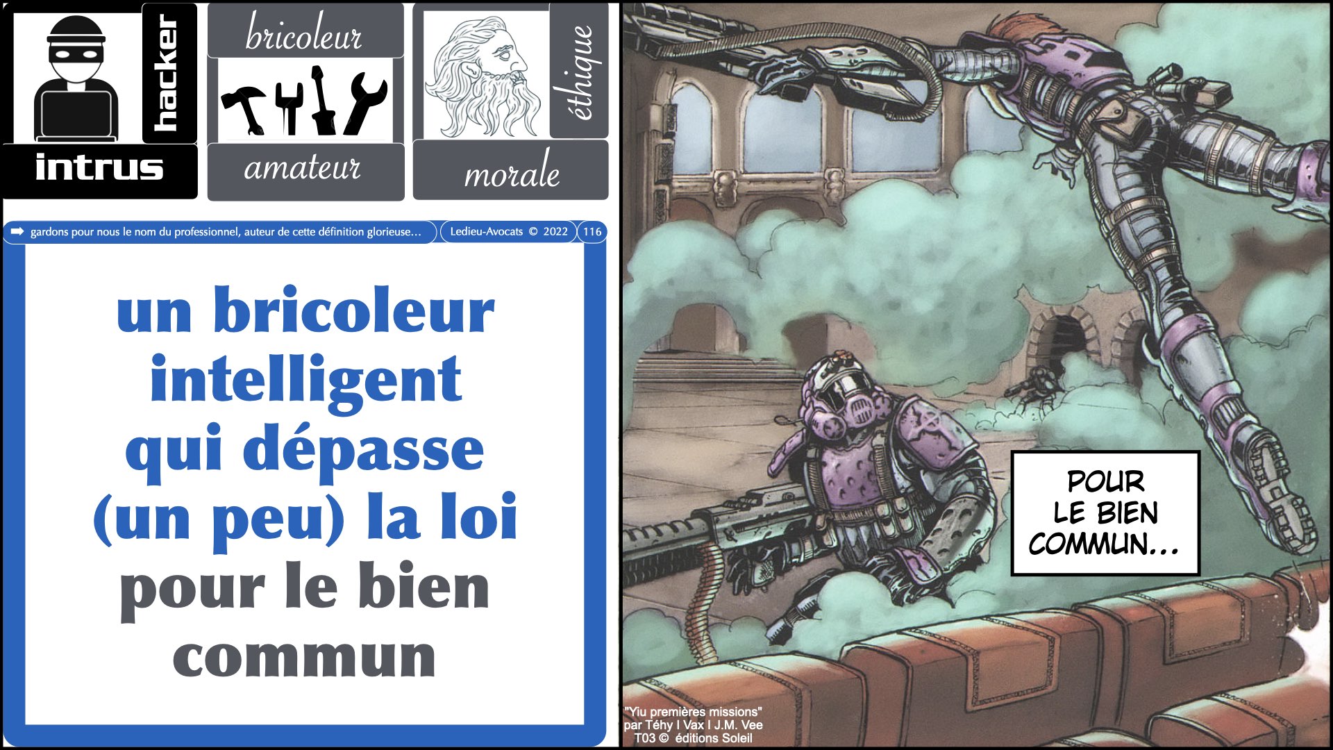 #520 M2 droit du numérique le DROIT de la violence numérique accès maintien frauduleux légitime défense action offensive © Ledieu-Avocats 22-11-2023.116