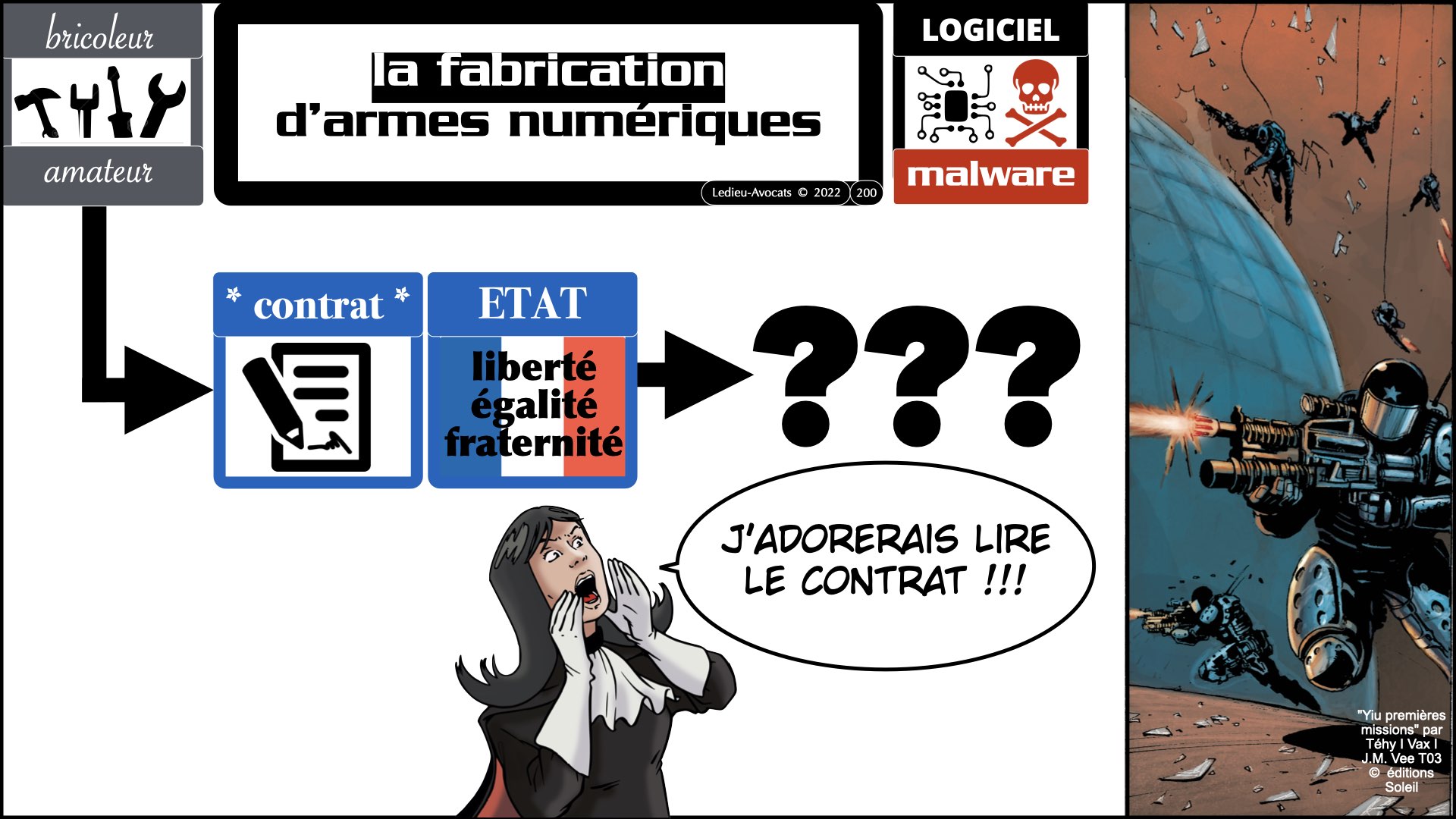 #520 M2 droit du numérique le DROIT de la violence numérique accès maintien frauduleux légitime défense action offensive © Ledieu-Avocats 22-11-2023.200