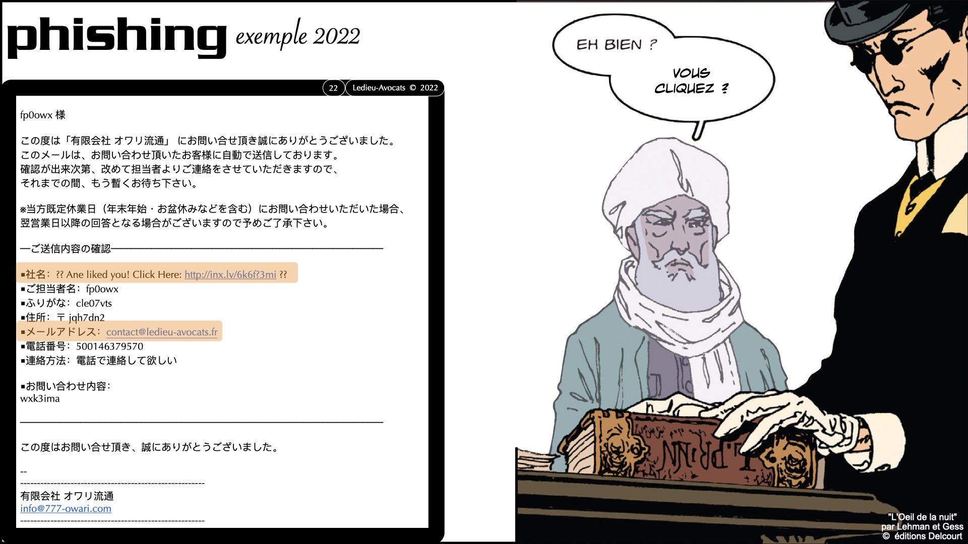 #522 la menace cyber expliquée aux Experts-Comptables ECF Ile de France 30 novembre 2023 © Ledieu-Avocats 2023.022