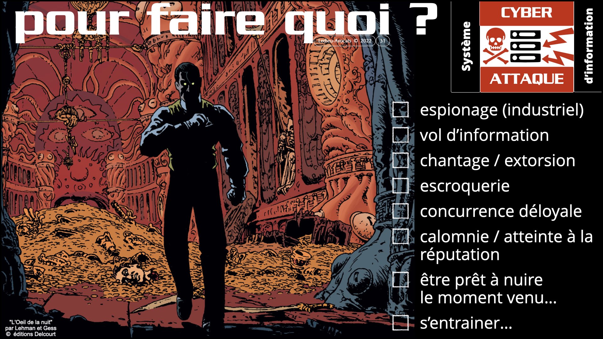 #522 la menace cyber expliquée aux Experts-Comptables ECF Ile de France 30 novembre 2023 © Ledieu-Avocats 2023.031
