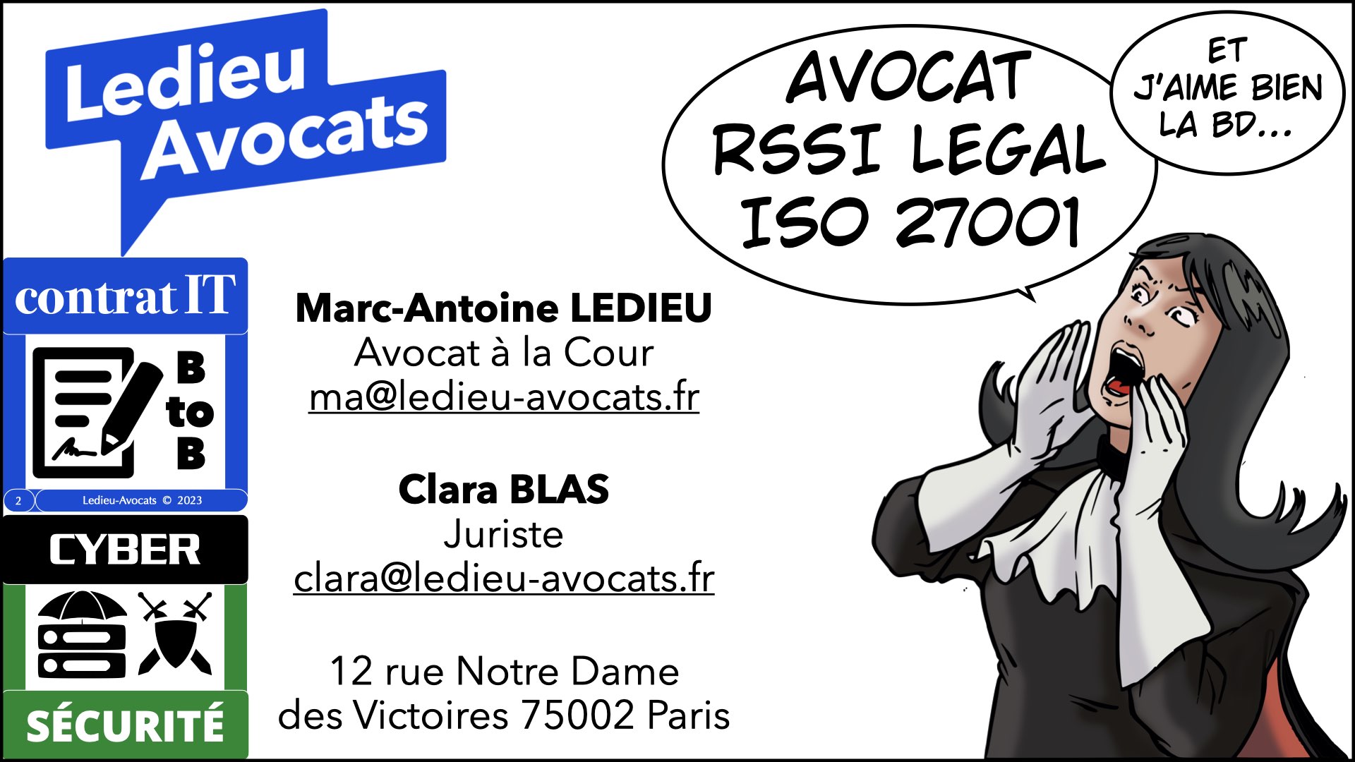 Ledieu-Avocats spécialiste des contrats et de la cyber sécurité