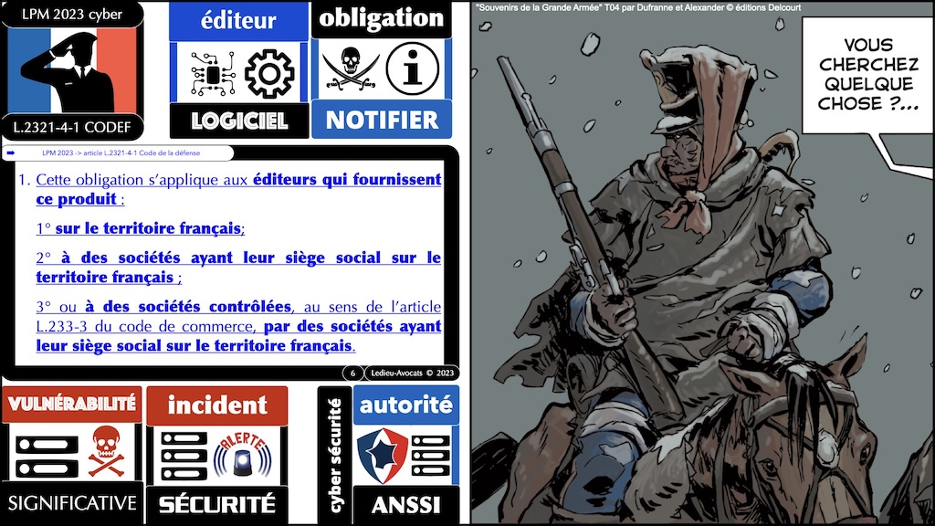 #526-5 formation METIERS LPM 2023 incident et vulnérabilité significatifs © Ledieu-Avocats 2023.006