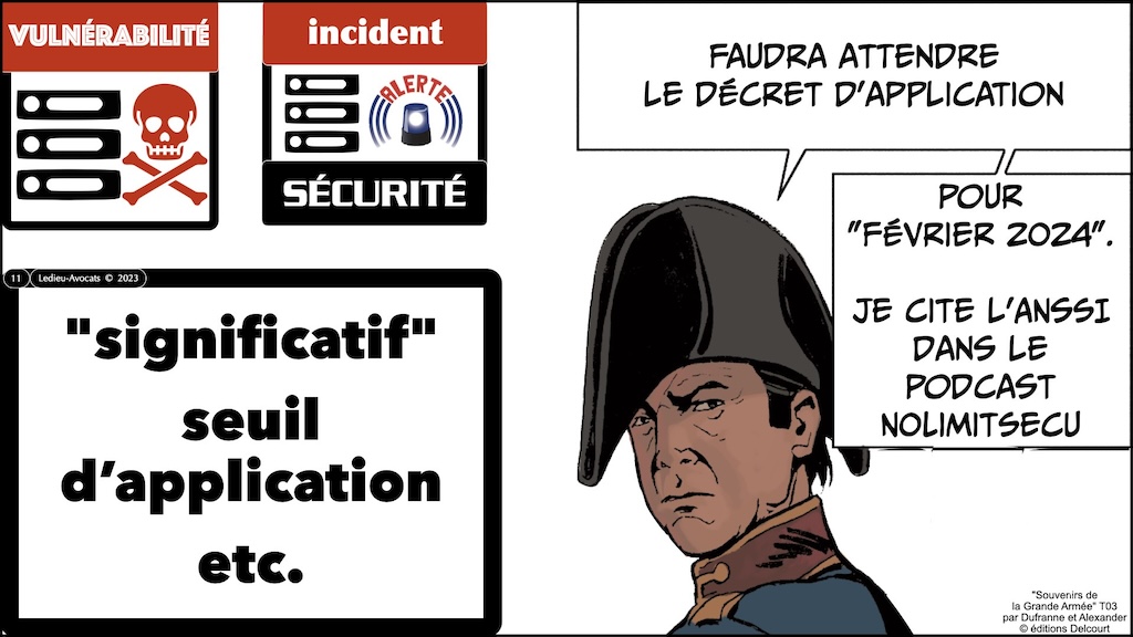 #526-5 formation METIERS LPM 2023 incident et vulnérabilité significatifs © Ledieu-Avocats 2023.011
