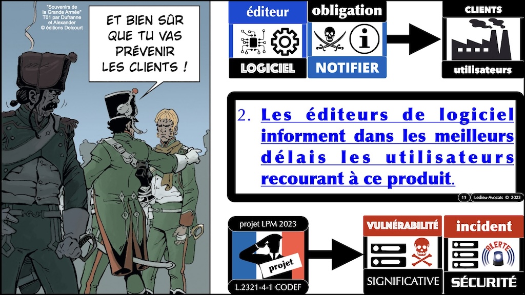 #526-5 formation METIERS LPM 2023 incident et vulnérabilité significatifs © Ledieu-Avocats 2023.013