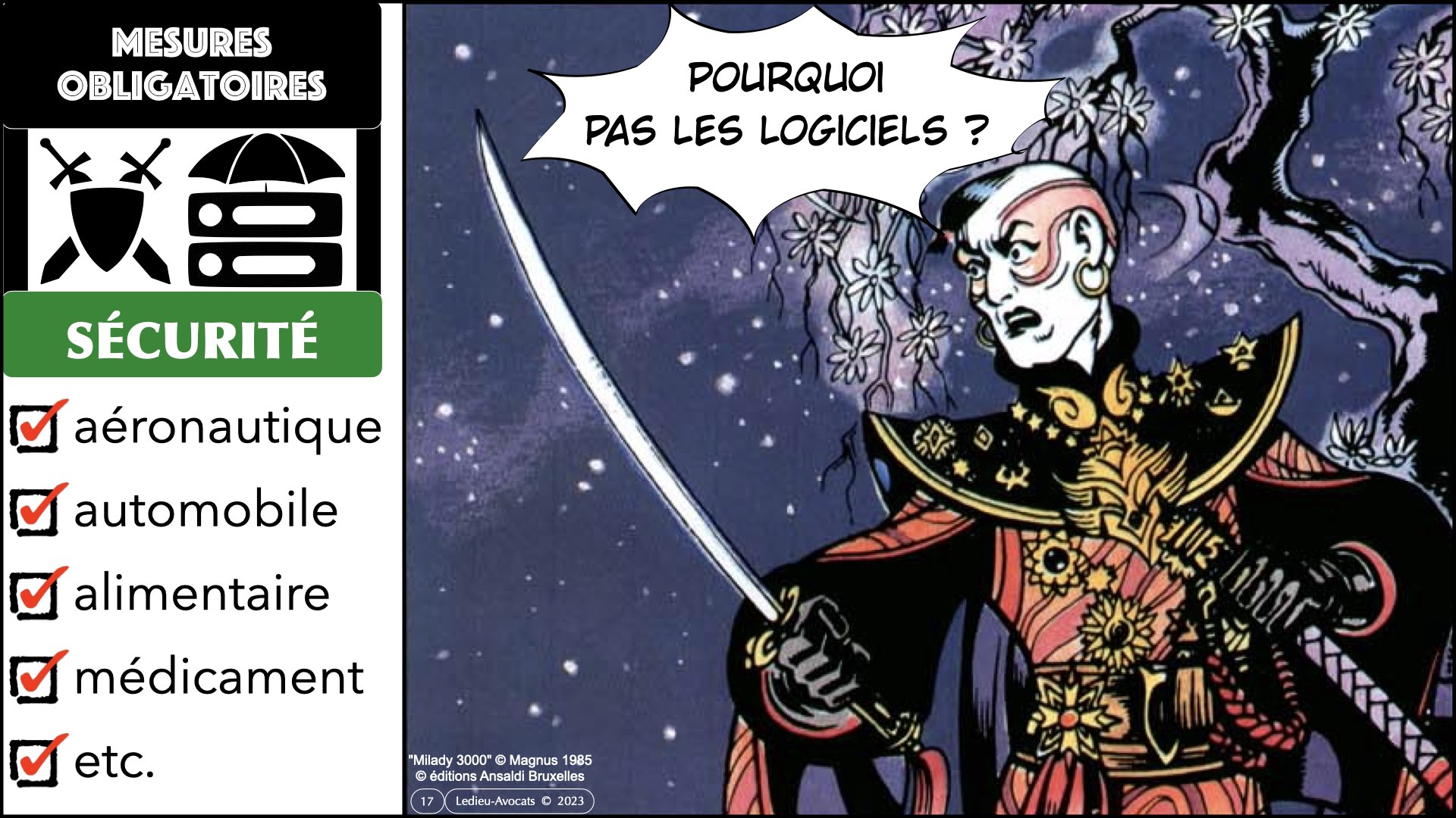 #527-1 POURQUOI des obligations de cyber-sécurité ? Ordre des Avocats de Paris 20 dcembre 2023 © Ledieu-Avocats 2023.017